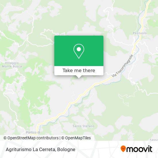 Agriturismo La Cerreta map