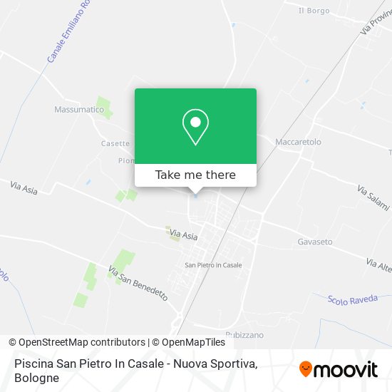 Piscina San Pietro In Casale - Nuova Sportiva map
