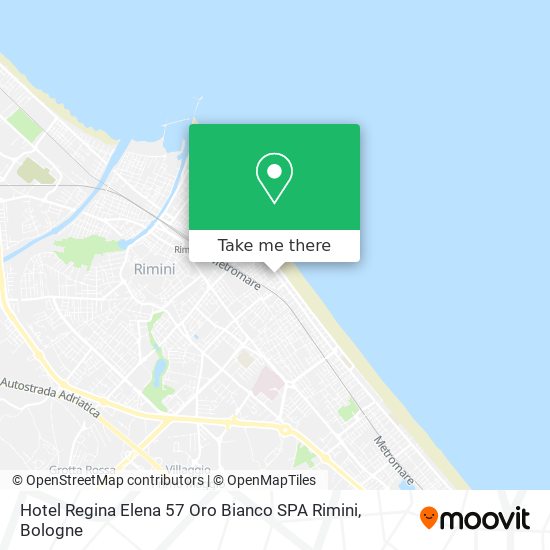 Hotel Regina Elena 57 Oro Bianco SPA Rimini map