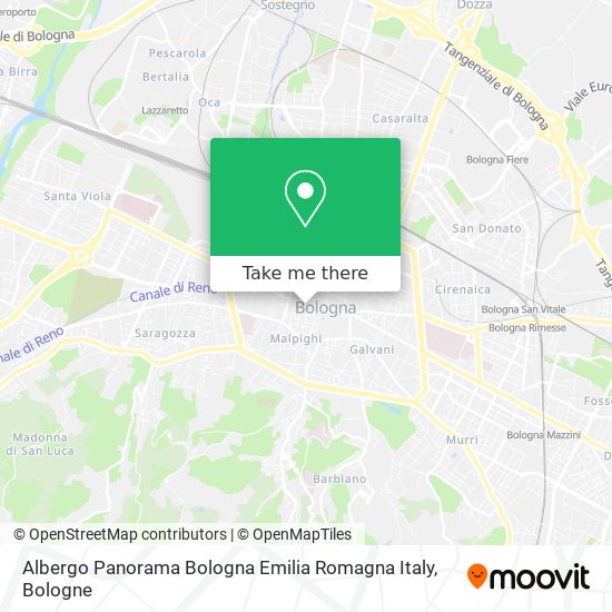 Albergo Panorama Bologna Emilia Romagna Italy map