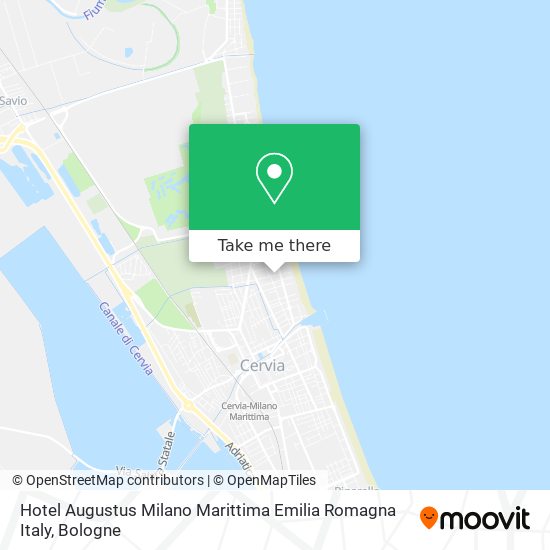 Hotel Augustus Milano Marittima Emilia Romagna Italy map