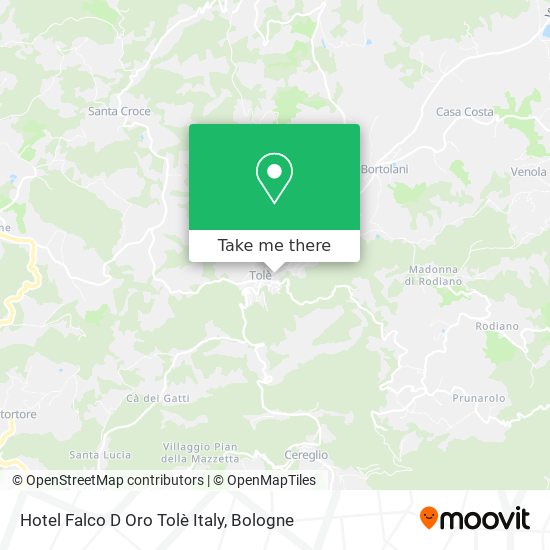 Hotel Falco D Oro Tolè Italy map