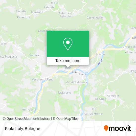 Riola Italy map
