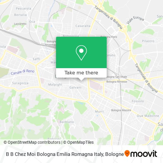 B B Chez Moi Bologna Emilia Romagna Italy map