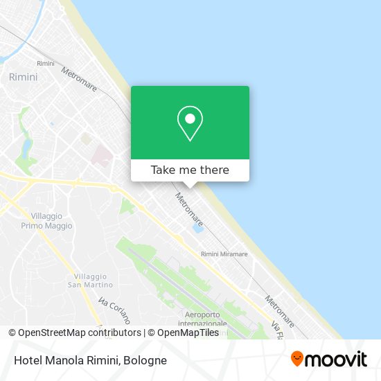 Hotel Manola Rimini map