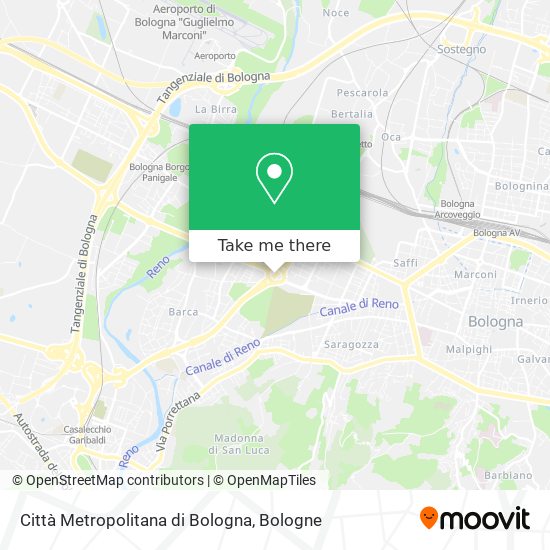 Città Metropolitana di Bologna map