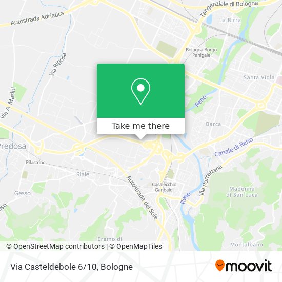 Via Casteldebole 6/10 map