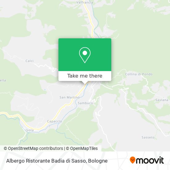 Albergo Ristorante Badia di Sasso map