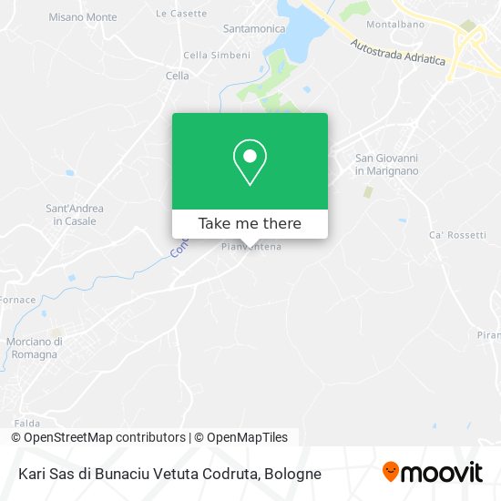 Kari Sas di Bunaciu Vetuta Codruta map
