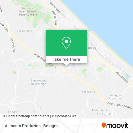 Alimenta Produzioni map