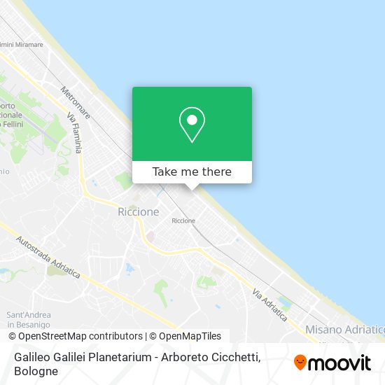 Galileo Galilei Planetarium - Arboreto Cicchetti map