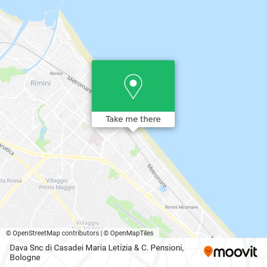 Dava Snc di Casadei Maria Letizia & C. Pensioni map