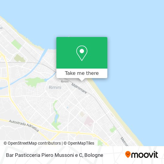 Bar Pasticceria Piero Mussoni e C map