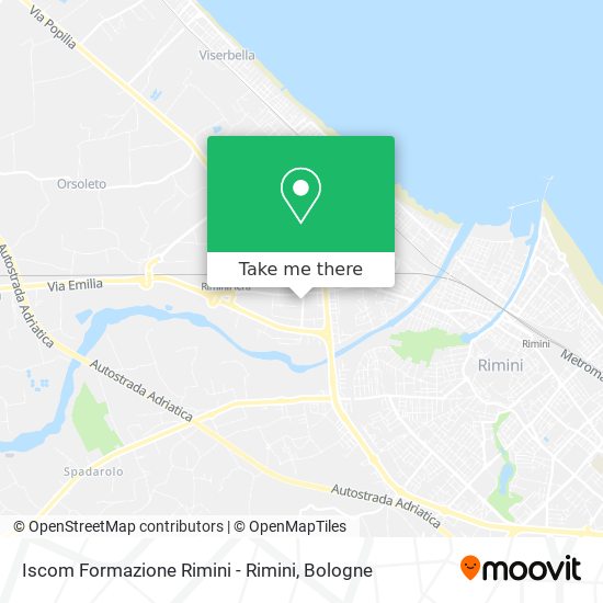 Iscom Formazione Rimini - Rimini map