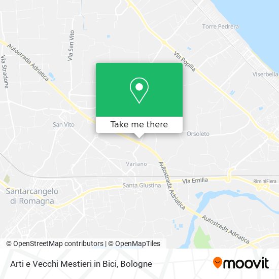 Arti e Vecchi Mestieri in Bici map