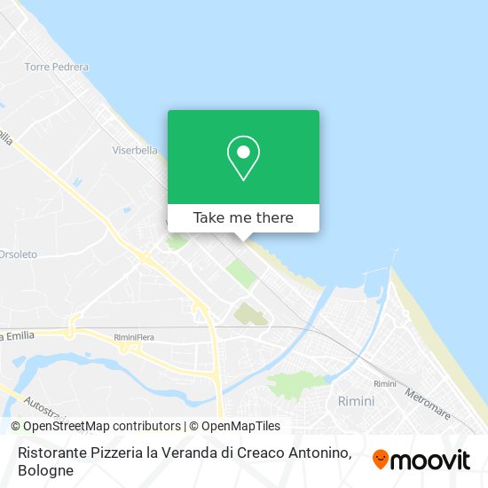 Ristorante Pizzeria la Veranda di Creaco Antonino map