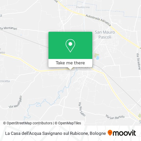 La Casa dell'Acqua Savignano sul Rubicone map