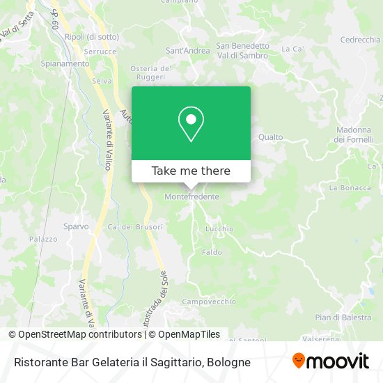 Ristorante Bar Gelateria il Sagittario map