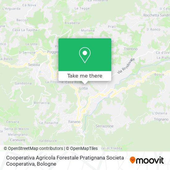 Cooperativa Agricola Forestale Pratignana Societa Cooperativa map