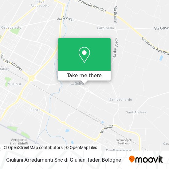 Giuliani Arredamenti Snc di Giuliani Iader map