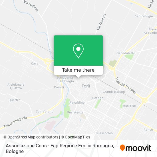 Associazione Cnos - Fap Regione Emilia Romagna map