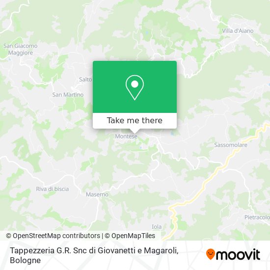 Tappezzeria G.R. Snc di Giovanetti e Magaroli map