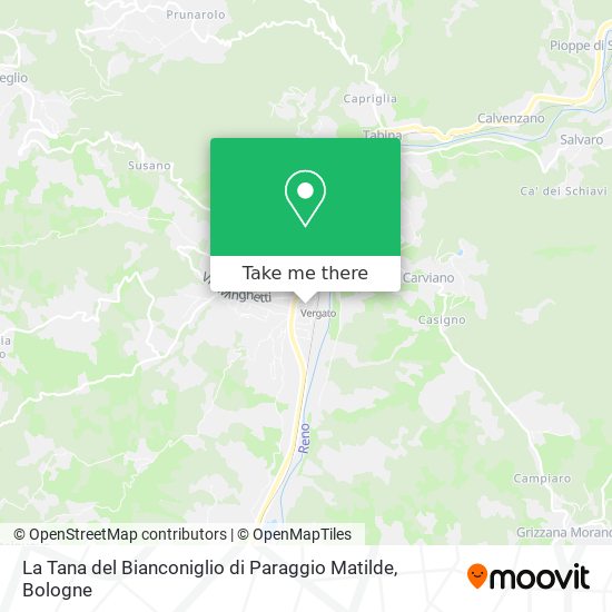 La Tana del Bianconiglio di Paraggio Matilde map
