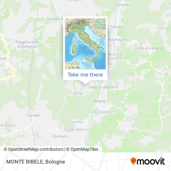 MONTE BIBELE map