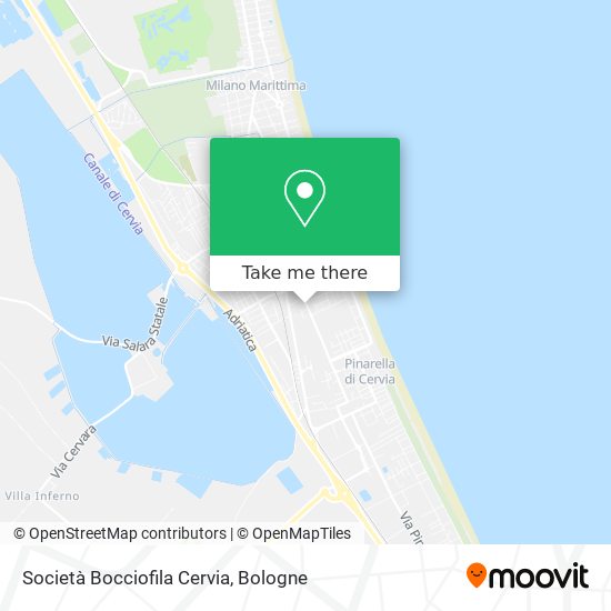 Società Bocciofila Cervia map