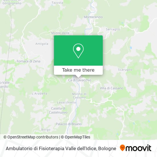 Ambulatorio di Fisioterapia Valle dell'Idice map