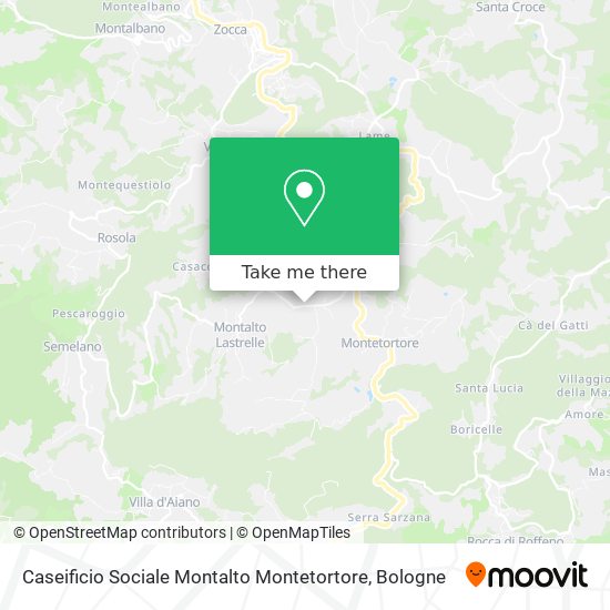 Caseificio Sociale Montalto Montetortore map