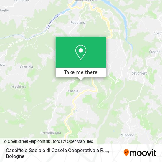 Caseificio Sociale di Casola Cooperativa a R.L. map