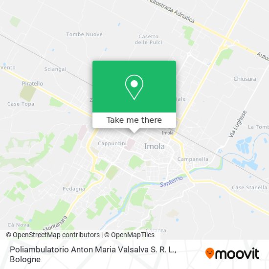 Poliambulatorio Anton Maria Valsalva S. R. L. map