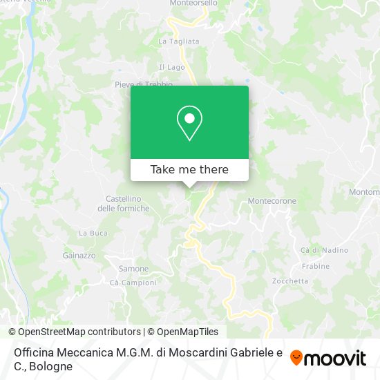 Officina Meccanica M.G.M. di Moscardini Gabriele e C. map