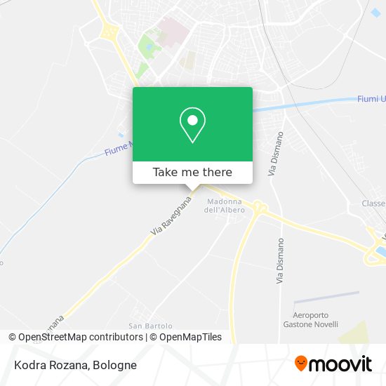 Kodra Rozana map