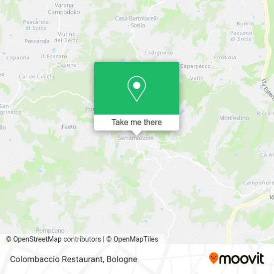 Colombaccio Restaurant map