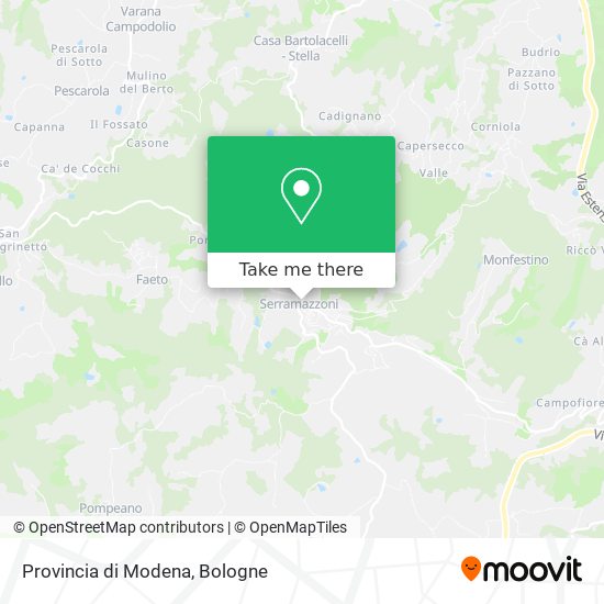 Provincia di Modena map