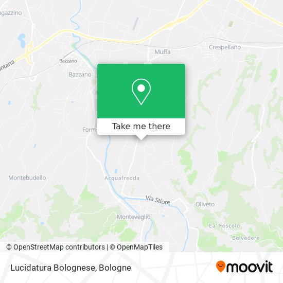 Lucidatura Bolognese map