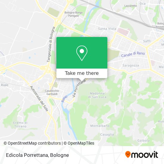 Edicola Porrettana map