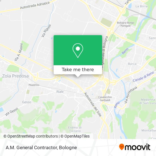 A.M. General Contractor map