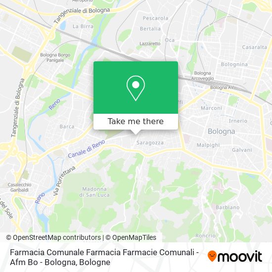 Farmacia Comunale Farmacia Farmacie Comunali - Afm Bo - Bologna map