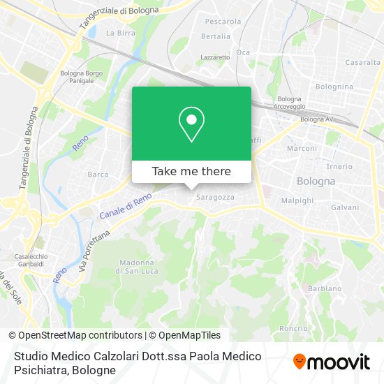 Studio Medico Calzolari Dott.ssa Paola Medico Psichiatra map