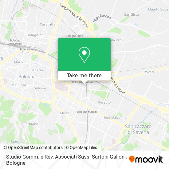 Studio Comm. e Rev. Associati Sassi Sartoni Galloni map