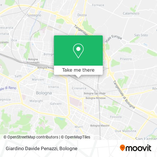 Giardino Davide Penazzi map
