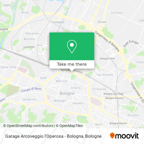 Garage Arcoveggio l'Operosa - Bologna map