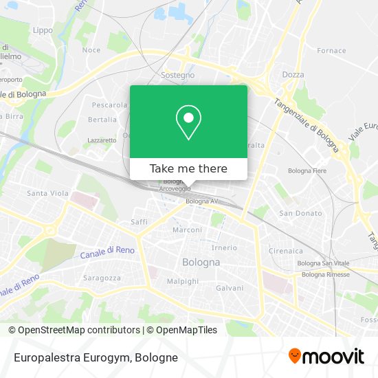 Europalestra Eurogym map