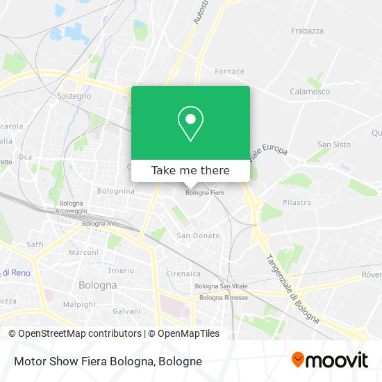 Motor Show Fiera Bologna map