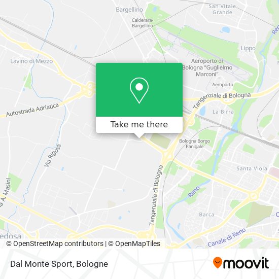 Dal Monte Sport map