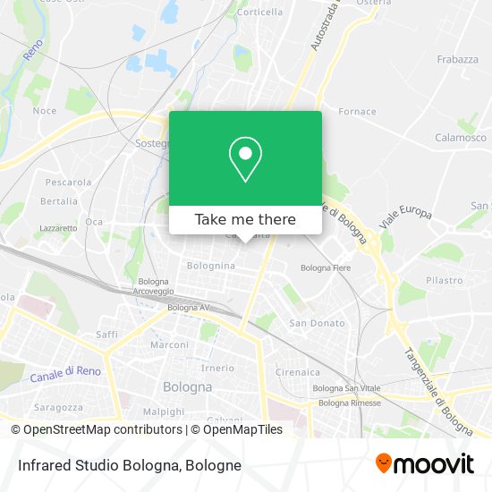 Infrared Studio Bologna map