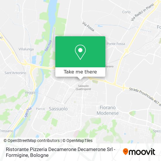 Ristorante Pizzeria Decamerone Decamerone Srl - Formigine map